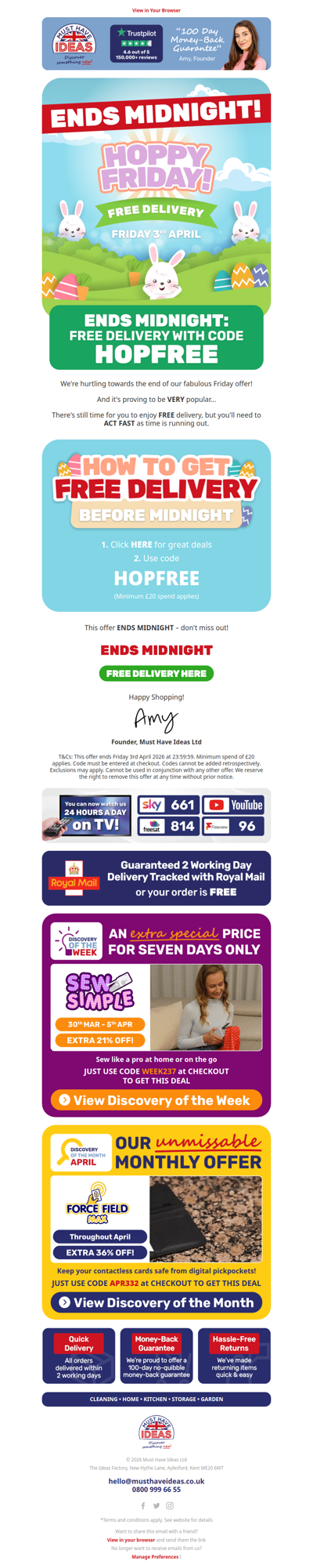 Delivery is on us! 🤑📦