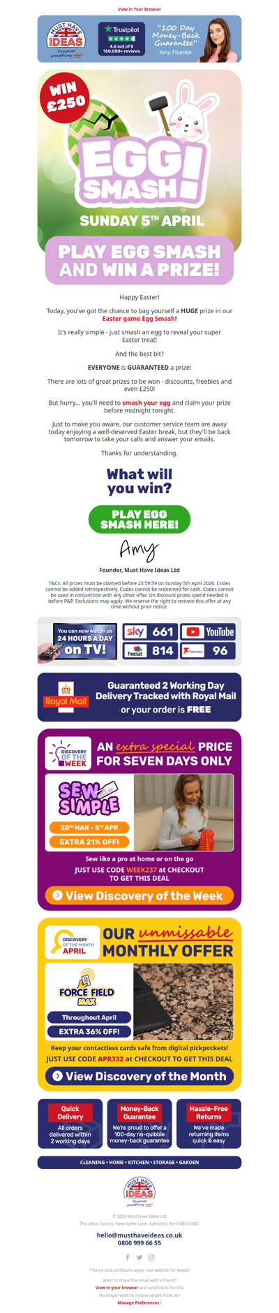 Play our Easter game and win £250! 🐣👀