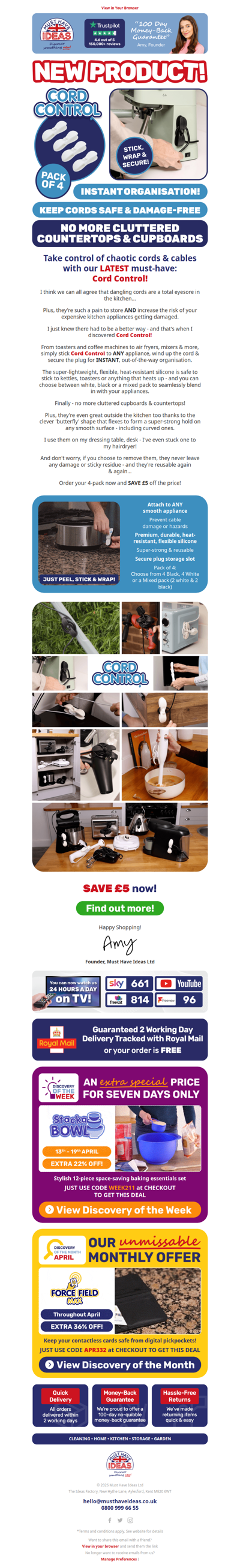 Conquer your cord clutter!🔌