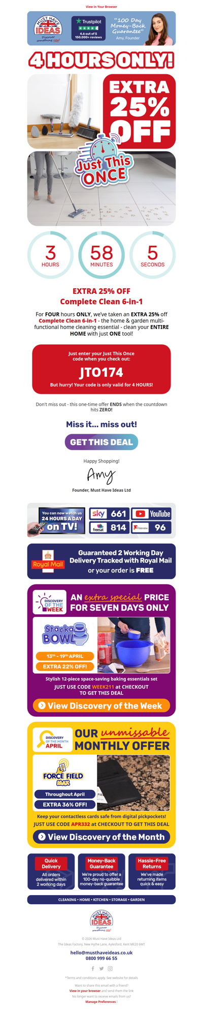 ⏱️ FOUR hours to save