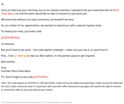 A mystery treat awaits...