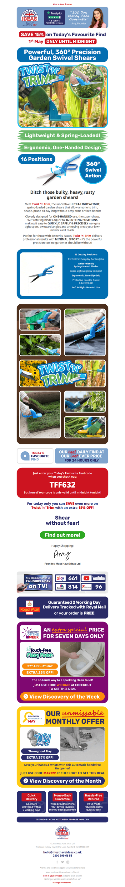 Garden with precision – and an EXTRA 15% off!