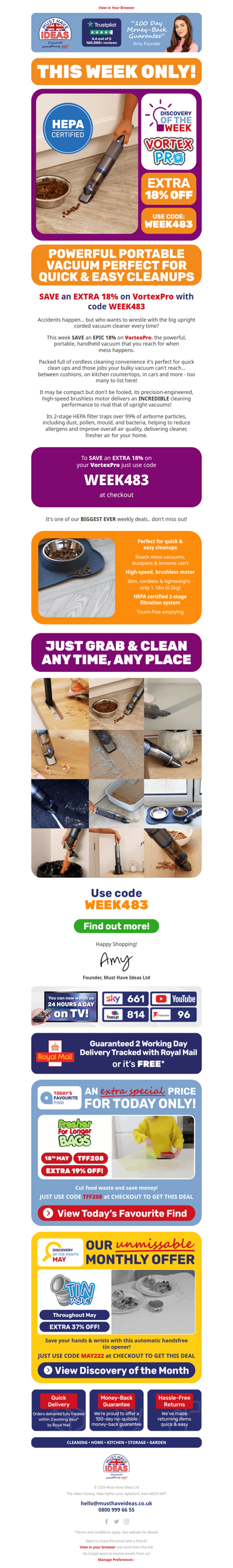 💸 A HUGE discount on this cordless vacuum cleaner!
