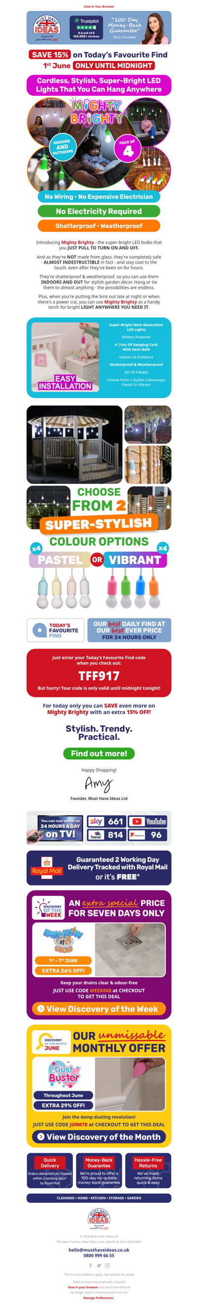 Warning: this email contains a VERY bright idea! 🤩💡