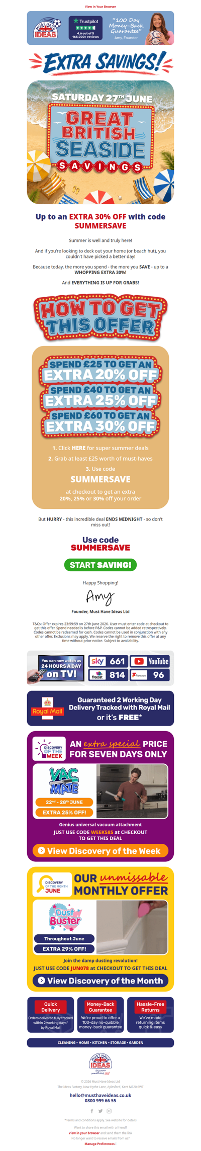 Up to 30% OFF everything (today only)