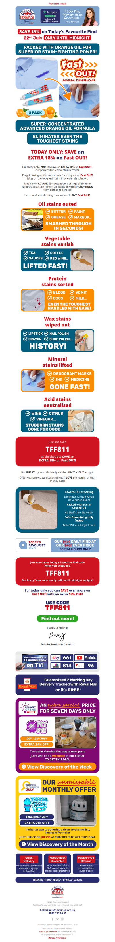Conquer virtually ANY stain 🧡