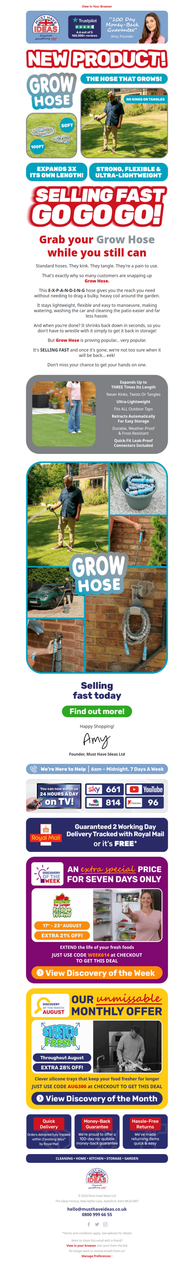 Garden jobs are easier with Grow Hose
