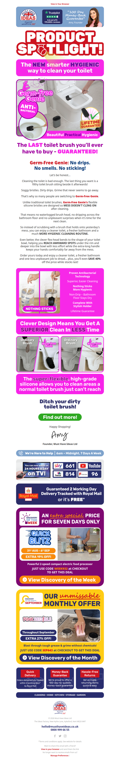 🚽✨ This toilet brush never gets gross...