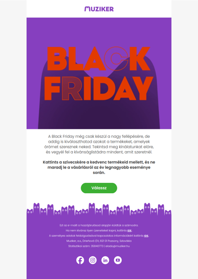 Black Friday a fő színpadon