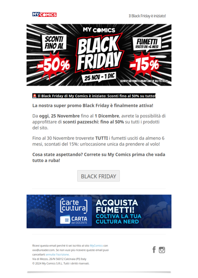 Il Black Friday è iniziato!