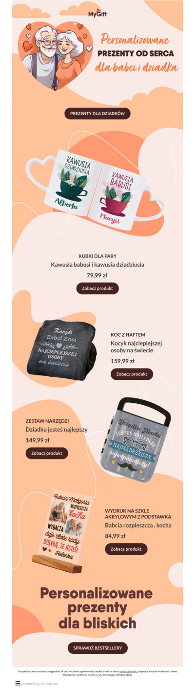 💖 Personalizowane prezenty dla dziadków na ostatnią chwilę! 🌟