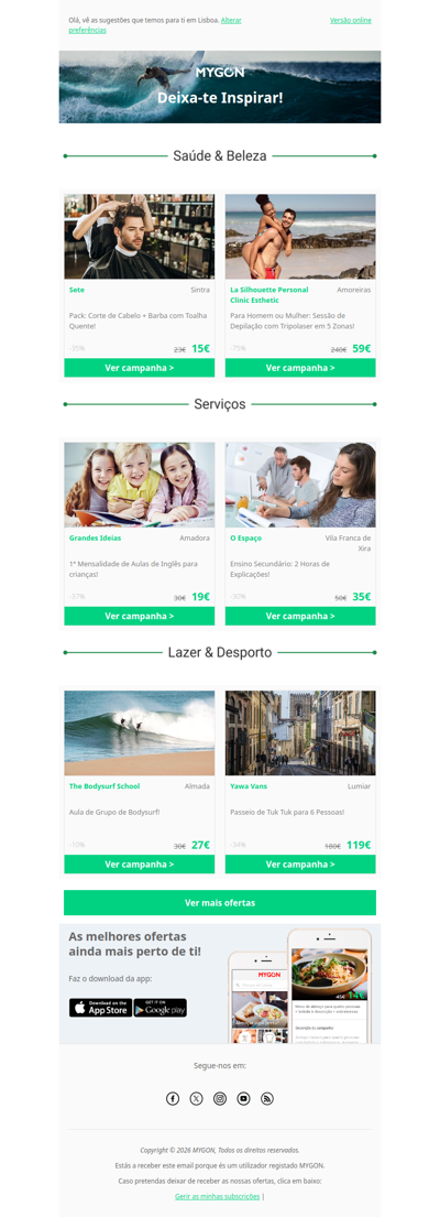 Inspira-te: Beleza, Serviços e Lazer!