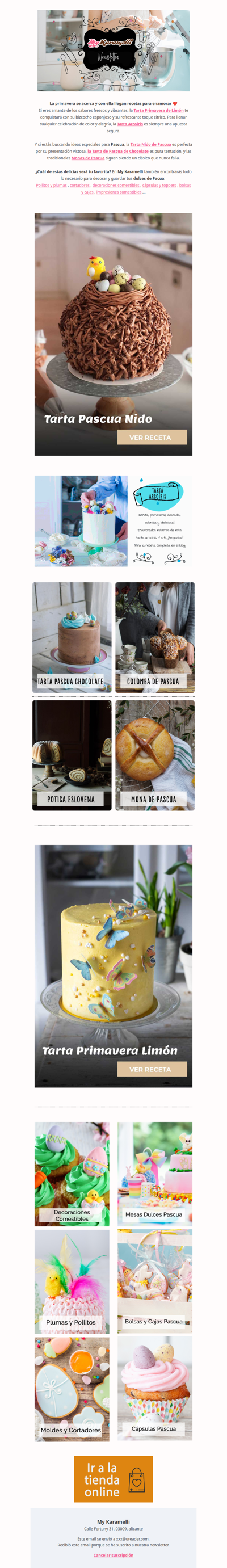 Tartas que saben a primavera y hacen única tu Pascua 🐣🌸