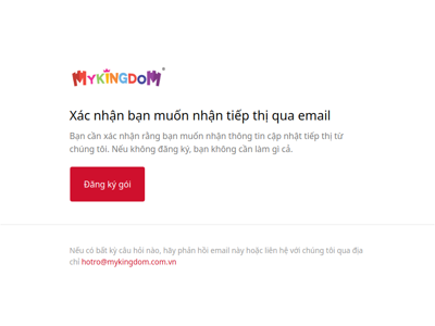 Xác nhận bạn muốn nhận tiếp thị qua email