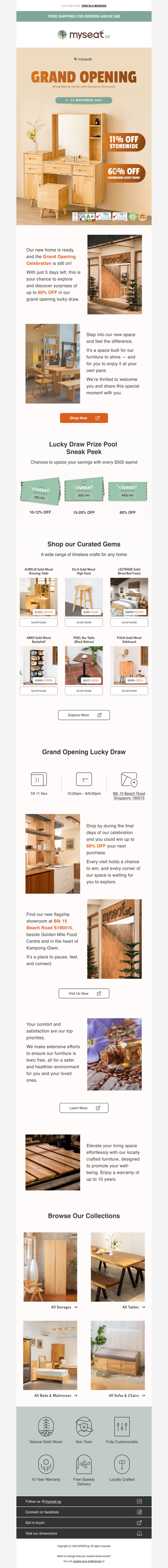 Final Days for Grand Opening Surprises
