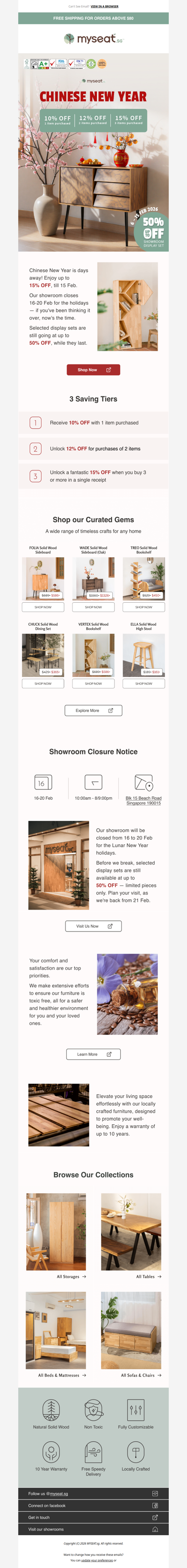 Last few days — up to 15% OFF before Chinese New Year