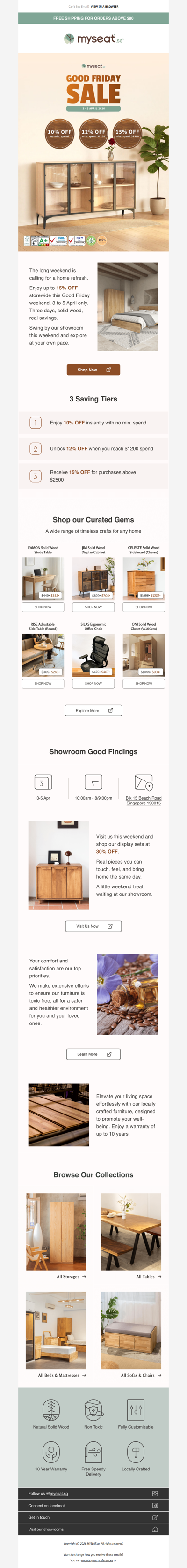⏰ 3 days only — double-digit savings on solid wood
