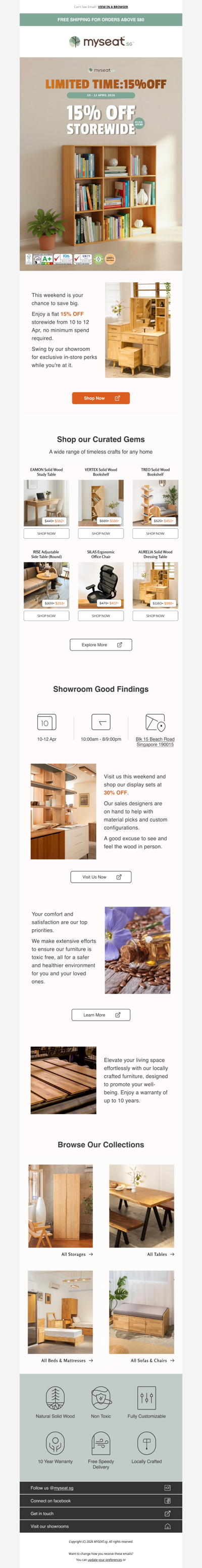 🛋️ Your weekend just got 15% better