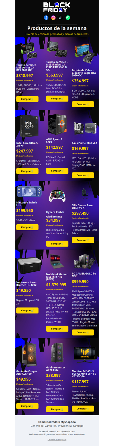 Llego el BlackFriday a Myshop 👾🟡