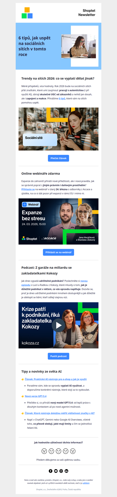 6 tipů, jak uspět na sociálních sítích v roce 2026 📲