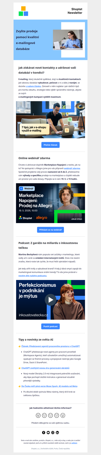 7 tipů, jak v e-shopu využít e-mailing