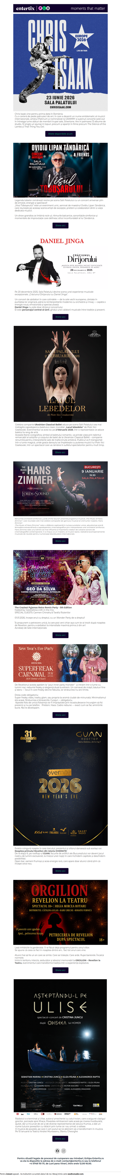 Wicked Game -  imnul iubiririi pentru prima dată live în România