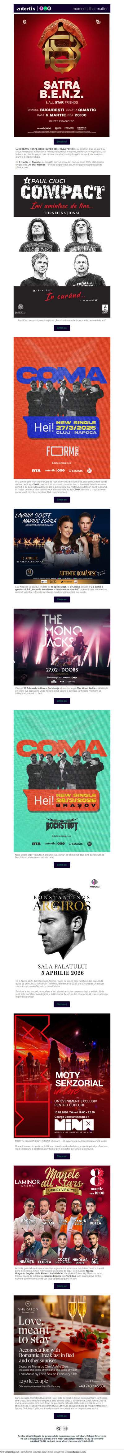 Evenimente fresh pentru toate gusturile 🔔