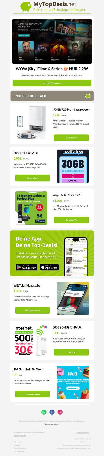 NUR 2,98€ 🍿 WOW (Sky) Filme & Serien