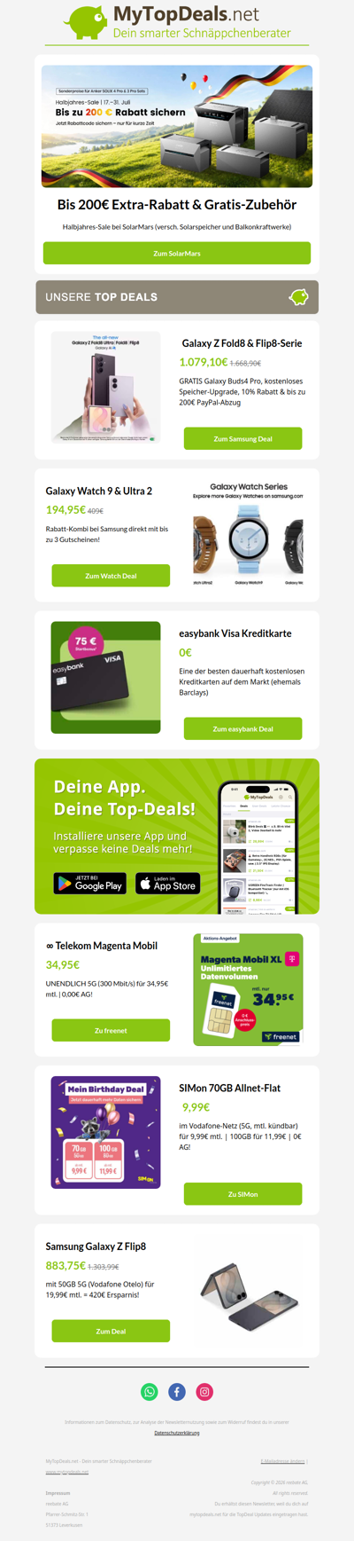 ☀️ Balkonkraftwerk + Speicher zum Rekordpreis!