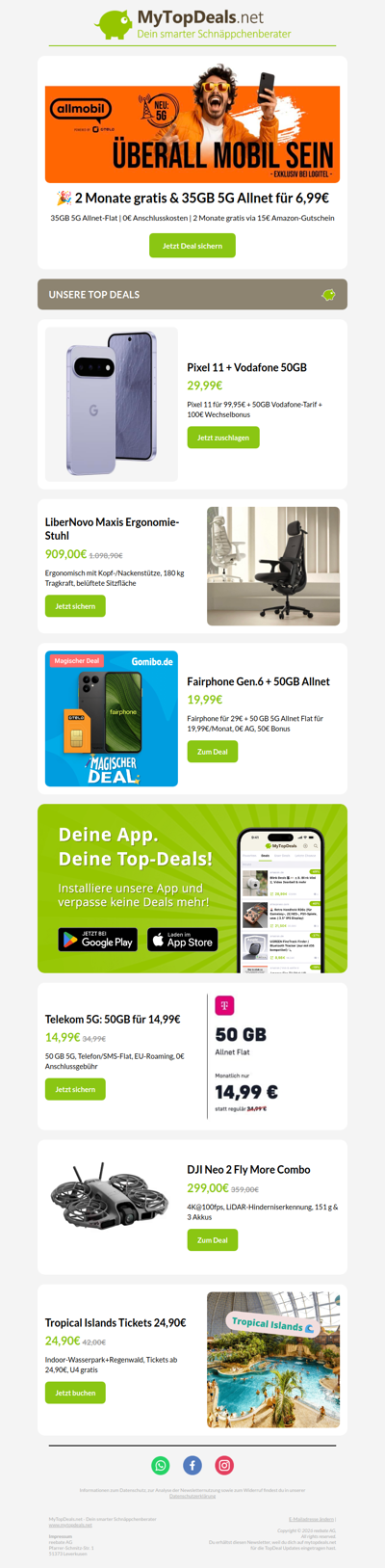 💥 35GB Vodafone Allnet GRATIS dank 15€ Amazon Gutschein – Monatlich kündbar! 🚨