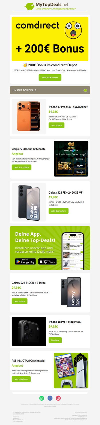 200€ abkassieren 💥 Kostenloses comdirect Depot