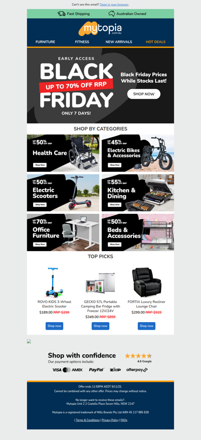 🔥 Up to 70% OFF RRP I Early Black Friday Deals 🛑