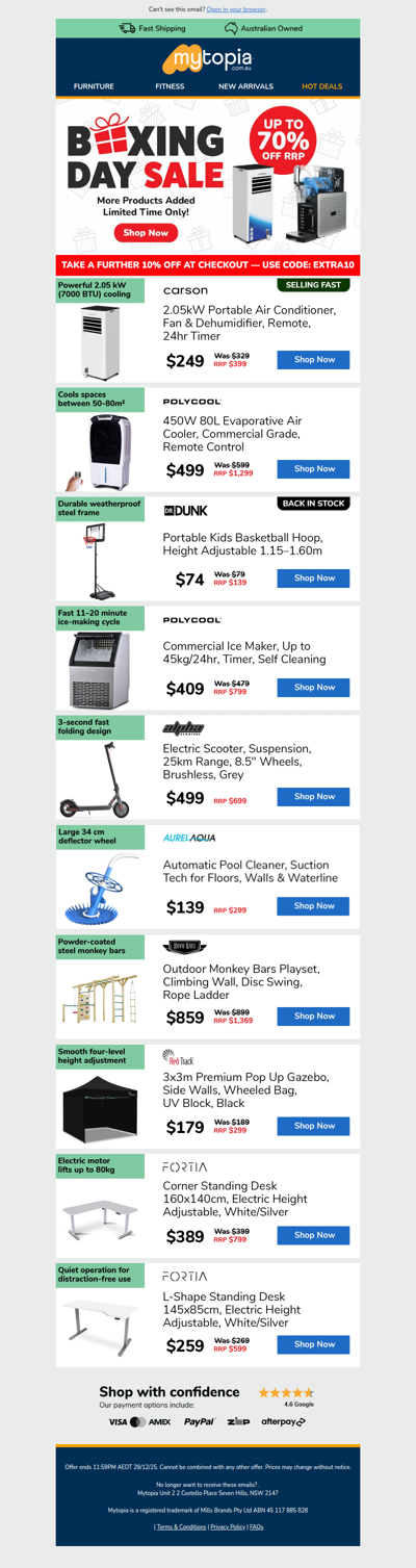 🔥 Boxing Day Live at Mytopia! 🛍️