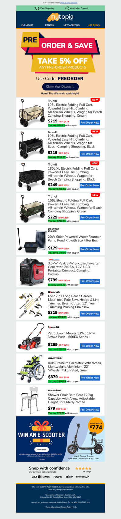 🐦 Early Bird Special: Extra 5% Off