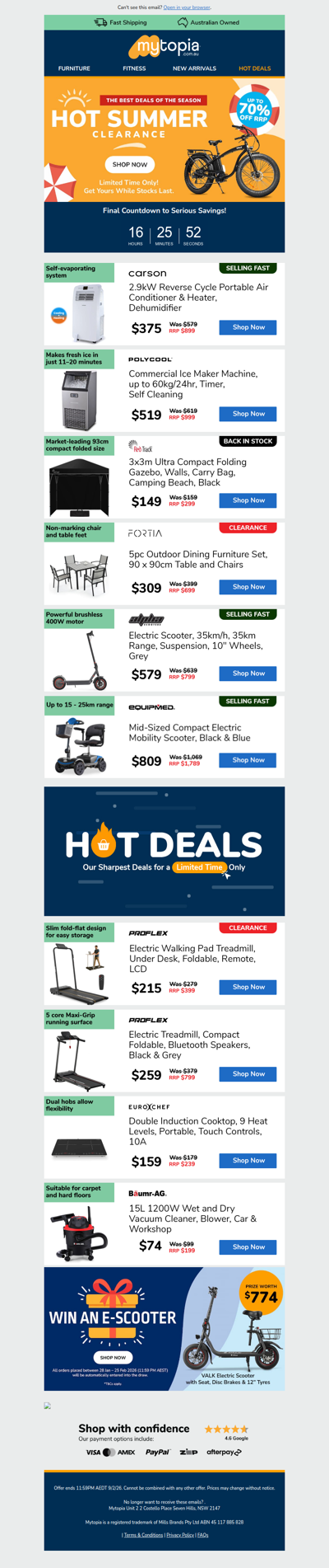 ⏳ Final Hours: Hot Summer Clearance 🚨