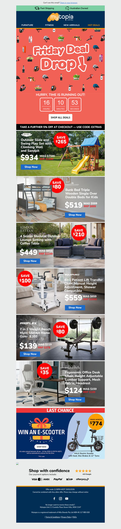 🥊Friday Deals with Extra 5% Off