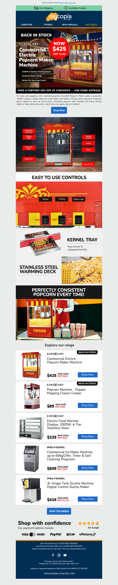 Fresh Popcorn, Back in Stock 🍿 + Save 10% Today