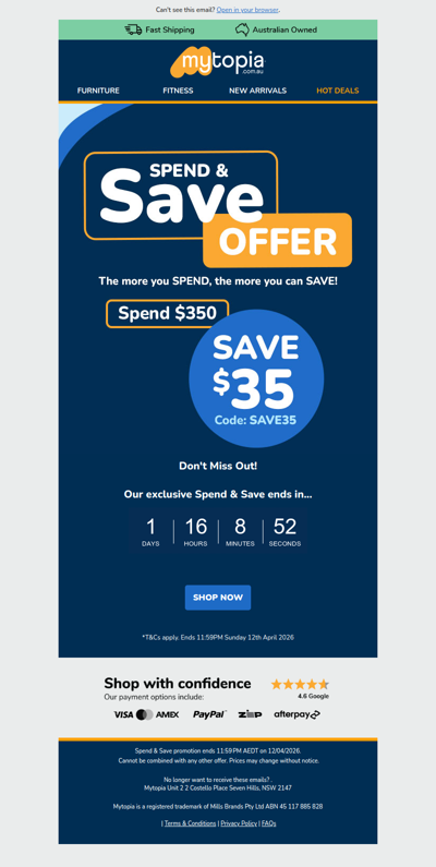 🔥 Don’t forget your $35 saving