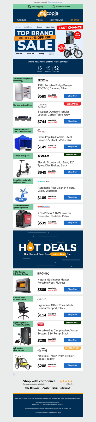 🛑 Ends Tonight: Top Brands Sale 🏁