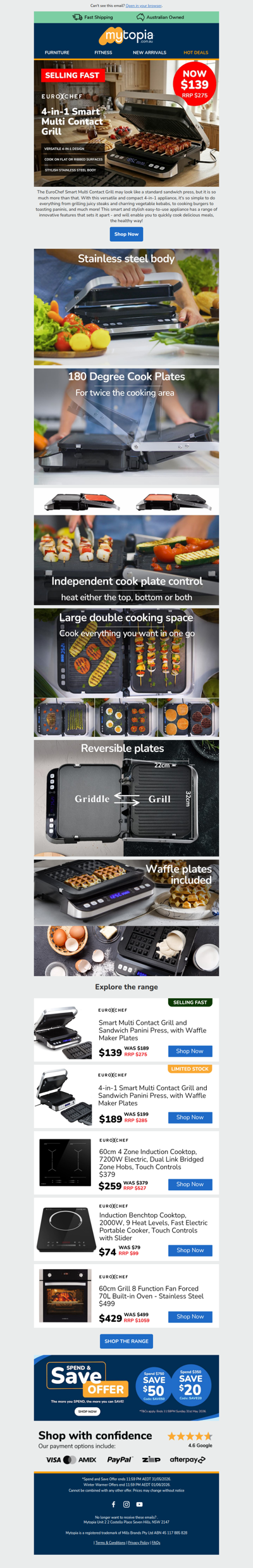 EuroChef 4-in-1 Grill Nearly Sold Out ⚠️