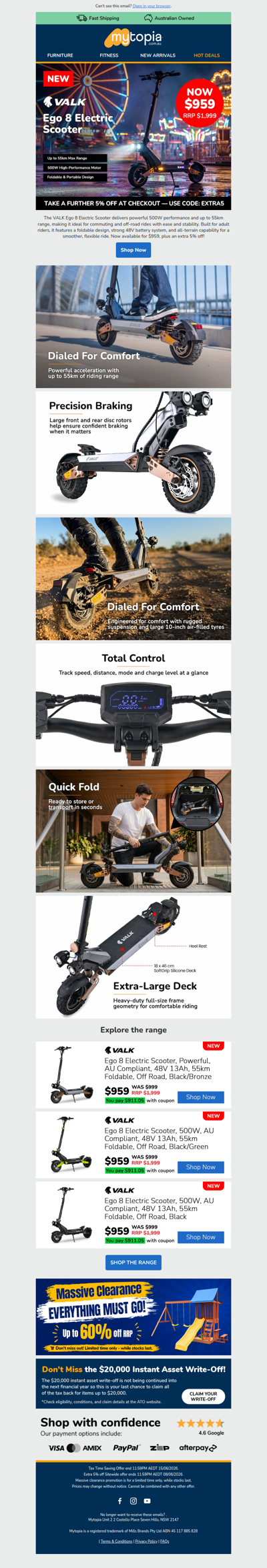 New: VALK Ego 8 Electric Scooter 🛴