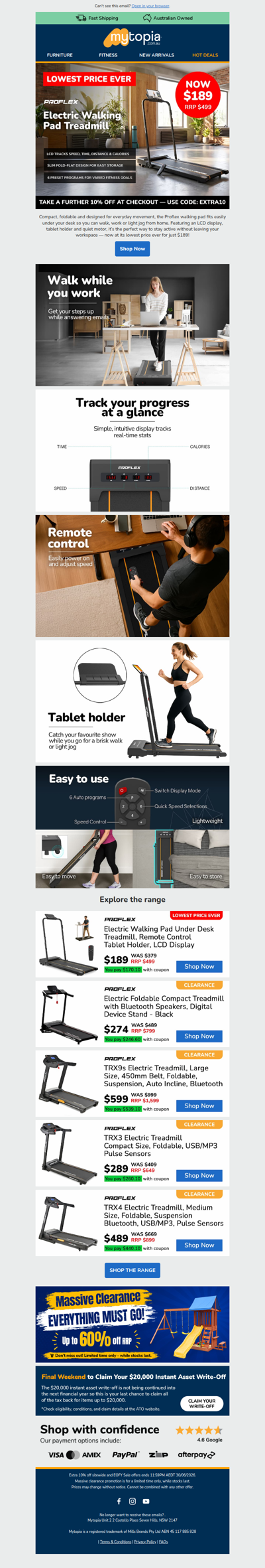 🏃 Home Walking Pad — $189 Only