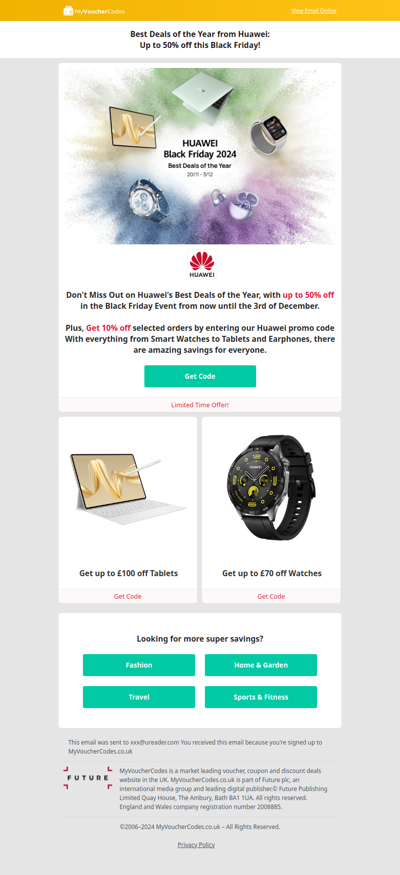 Huawei’s Black Friday Hot Savings