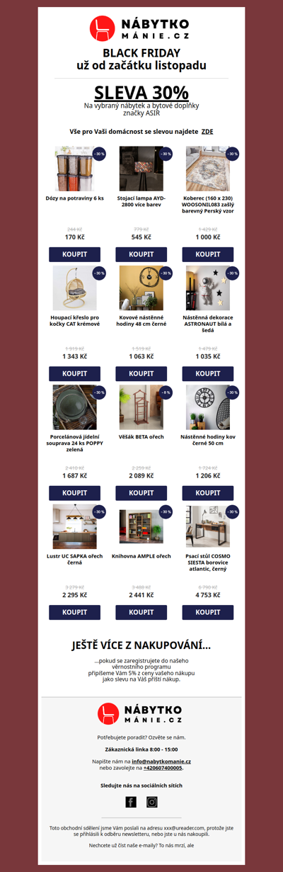 Velká listopadová🍁 sleva💰💰💰 30% na ASIR