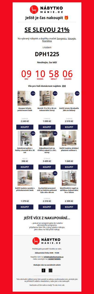 Poslední šance na 🎄🎁 nákup bez DPH