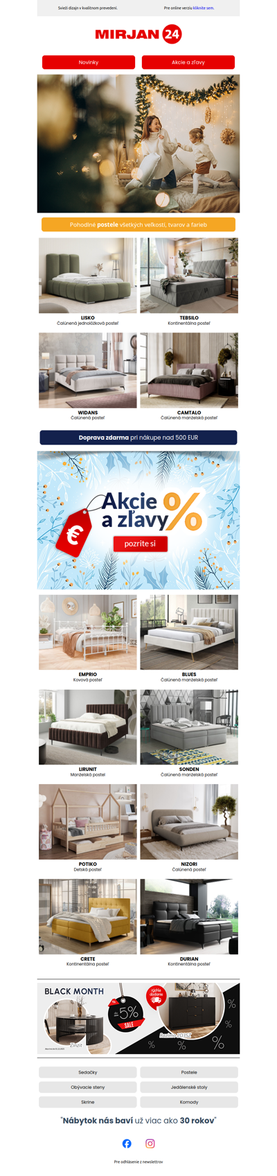 Pohodlné postele všetkých veľkostí, tvarov a farieb