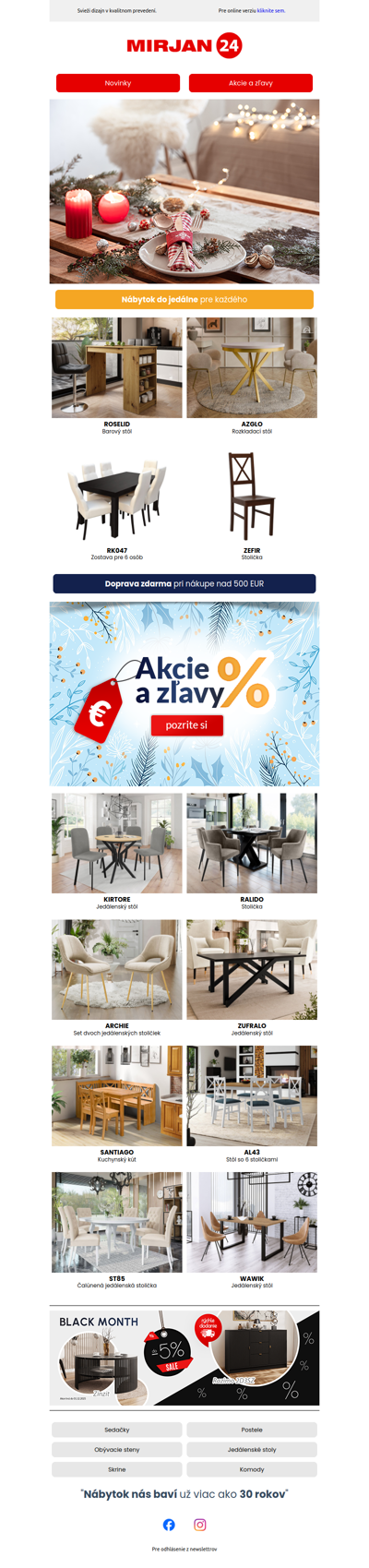 Nábytok do jedálne pre každého