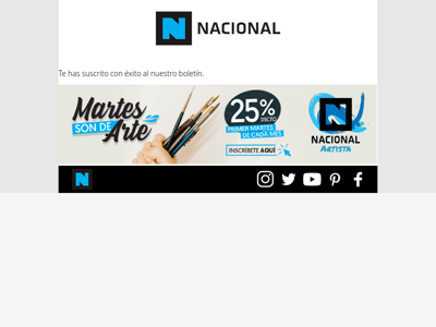 Ha suscrito con éxito nuestro boletín informativo