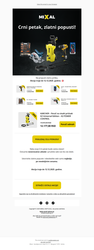 Crni petak, zlatni popusti!