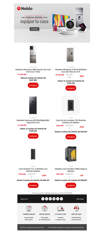 𝗛𝗲𝗹𝗮𝗱𝗲𝗿𝗮𝘀, 𝗙𝗿𝗲𝗲𝘇𝗲𝗿𝘀 𝘆 𝗕𝗮𝗷𝗼 𝗠𝗲𝘀𝗮𝗱𝗮...que el calor no te encuentre con la guardia baja ✔